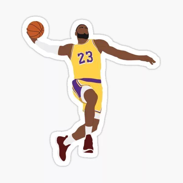 У паши 21 наклейка о спорте. Lebron james стикеры. lebron james наклейка.