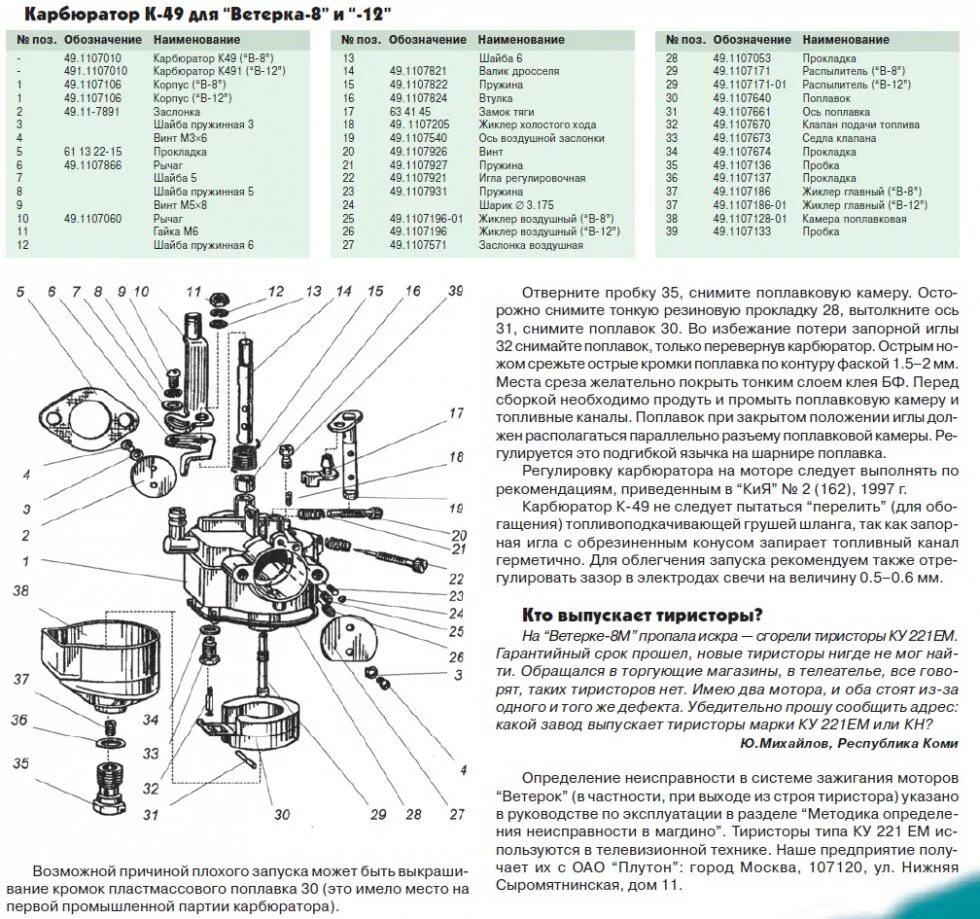 Положение иглы в карбюраторе. Карбюратор ветерок 12. Карбюратор к 49 на ветерок 8. Карбюратор ветерок 8. Карбюратор на Лодочный мотор ветерок 8.