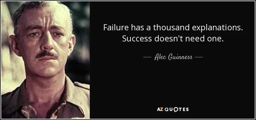 His having failed