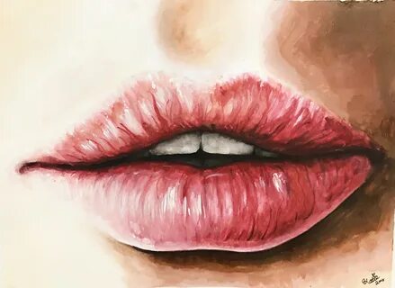 Губы в paint