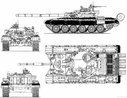 Танк 72 размеры
