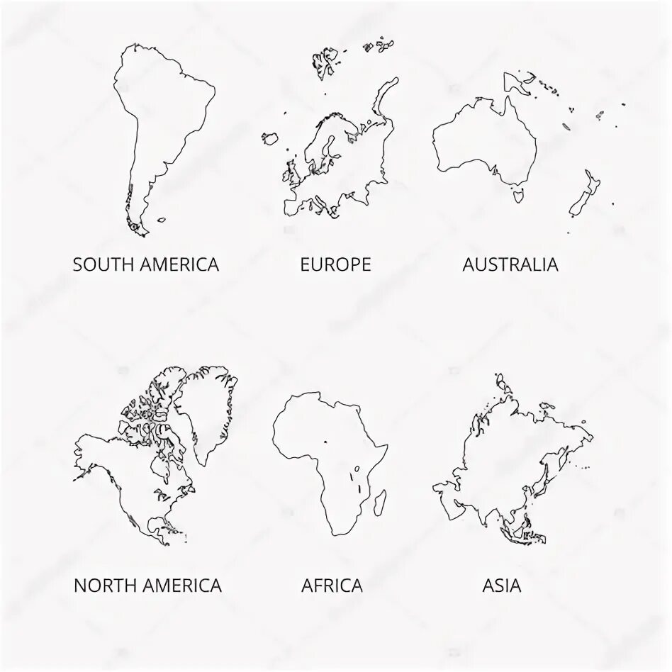 Контурные карты материков распечатать Explore the Rich Diversity of Asia