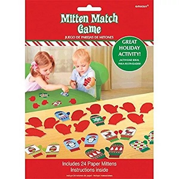 Mittens Match. Mix and Match Christmas. Cookie Cutter game.