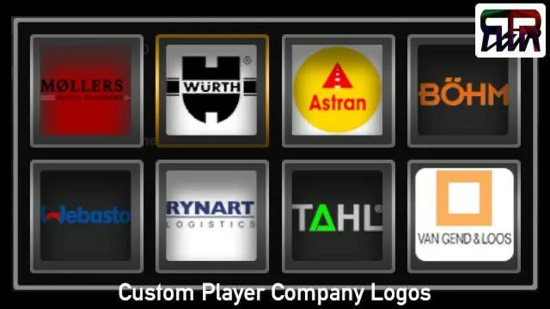 Custom player. Player company logos для етс 2 1.40. логотипы етс ржб. ets логотип антиквар.