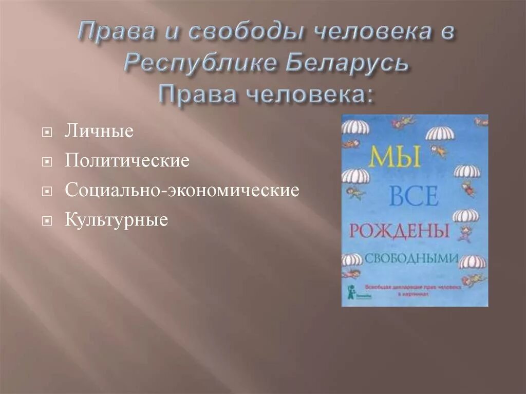 Человек это рб. Обязанности человека рб.
