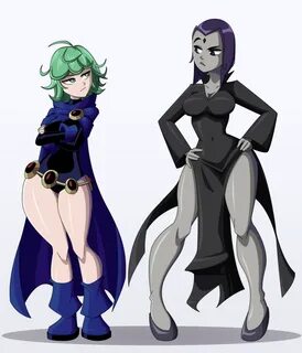 Raven and Tatsumaki swap clothes Crossover.
