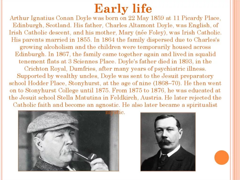What arthur conan doyle study. Лло arthur conan doyle. arthur conan doyle biography. sir arthur conan doyle биография на английском.