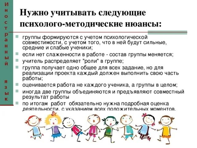 Сильные и слабые ученики. Технология сотрудничества на уроках английского языка.