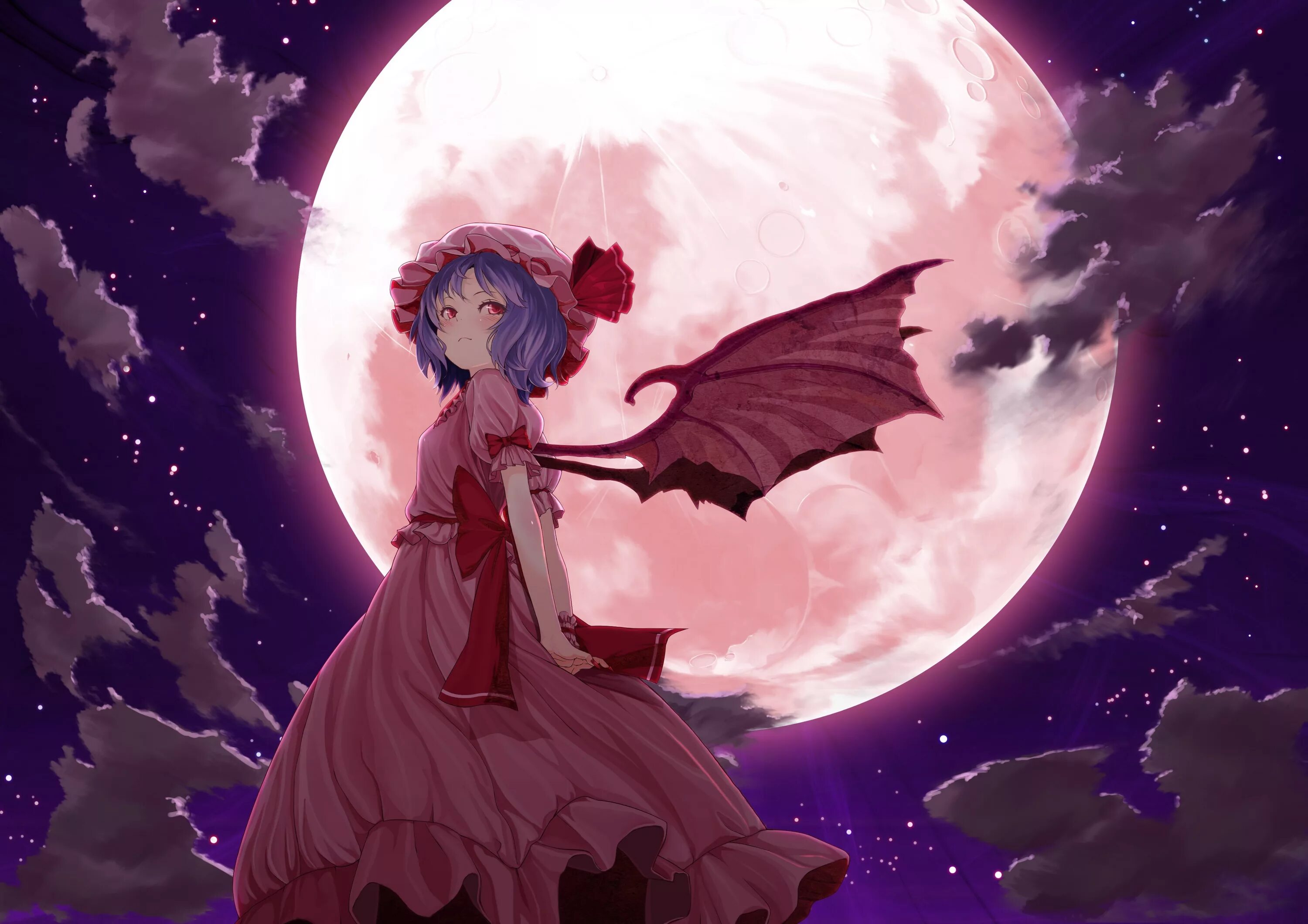 Remilia Scarlet. Тохо красная Луна. Ремилия Луна.