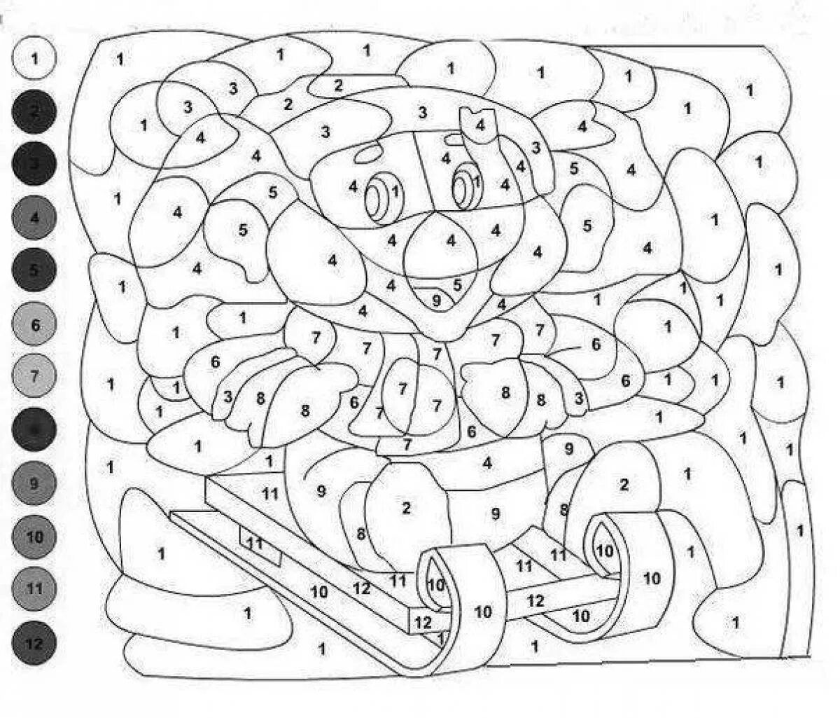 Задания детям 10 11 лет. Раскраска по номерам для детей. Рисунки для раскрашивания по цифрам. Раскрасить картинку по цифрам. Раскрашивание по номерам для детей.