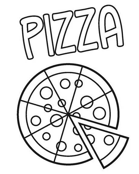 Раскраска пицца для детей распечатать 30+ Brilliant Photo of Pizza Coloring Pages  Pizza coloring