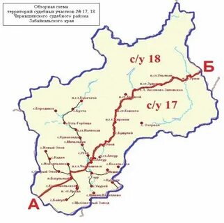 Границы судебных районов