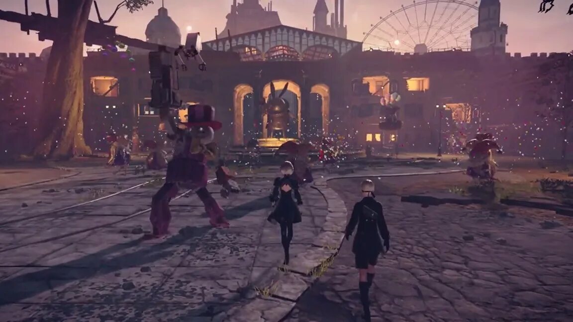 Nier nintendo switch. NIER Automata Amusement Park. NIER Automata Nintendo Switch. NIER Automata Nintendo Switch Скриншоты. Конфигурация ниер автомата.