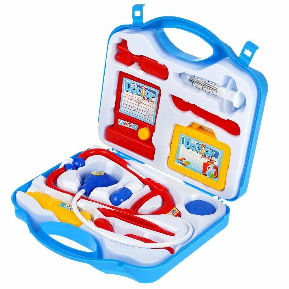 Детские наборы в чемоданчиках. Набор доктора Yako m9184-2. Игровой набор доктор (в чемоданчике 9 предметов). Игра чемоданчик доктора. Игрушка детская набор доктор (в сумочке 6 предметов).