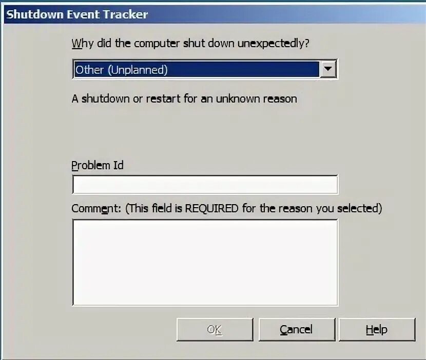 Shutdown r f