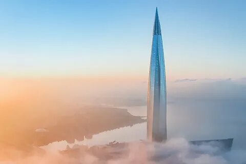 Лифт в лахта центре