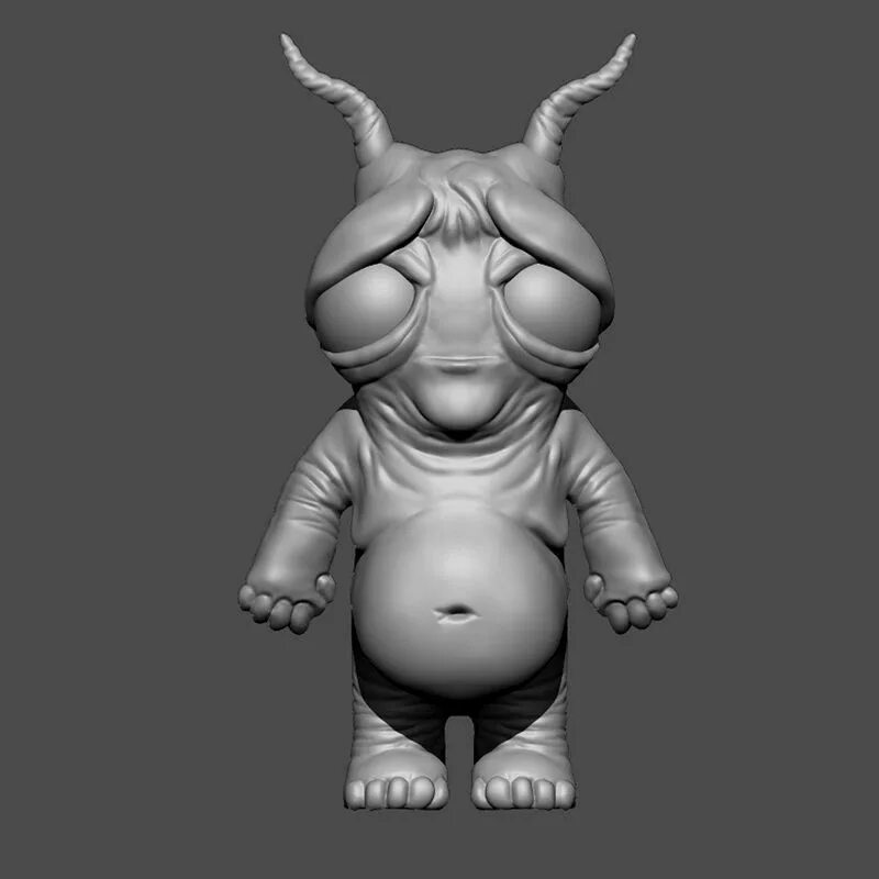 3d модель монстр. Модели збраш монстры. 3д модель zbrush. монстрик 3д модель.