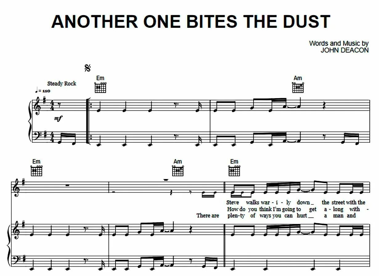 Another one bites the. Another one bites the Dust Ноты для фортепиано. Another one bites the Dust Ноты. Another one bites the Dust Queen Ноты для фортепиано. Queen - another one bites the Dust Ноты для бас гитары.