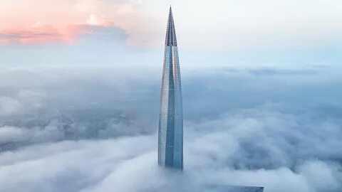 Лифт в лахта центре