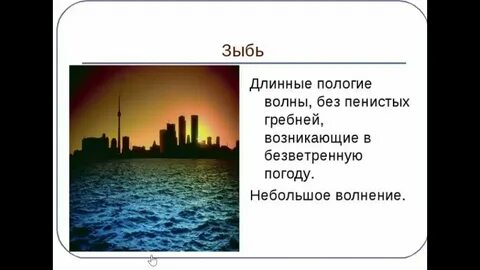 Зыбь это