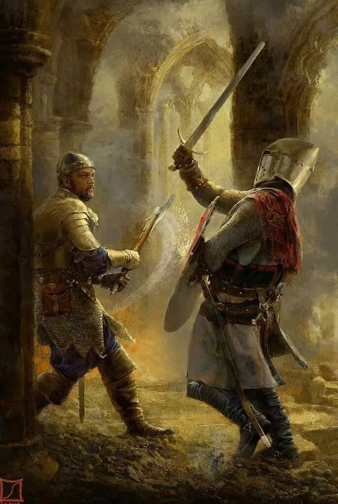 Вархаммер фэнтези батл. Медиеваль рыцарь арт. Средневековый бой на мечах. Рыцарь. Средневековое фэнтези.