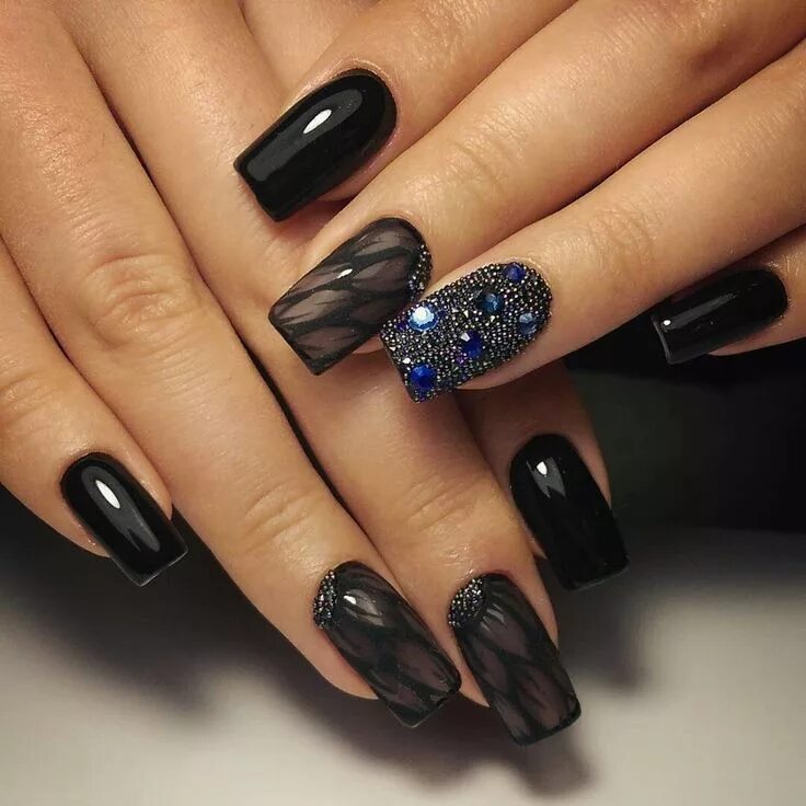 Фотография Manicura de uñas, Uñas obscuras, Manicuras