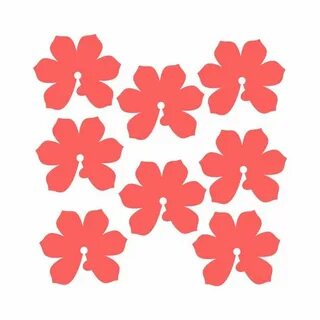 Объемные цветы трафарет