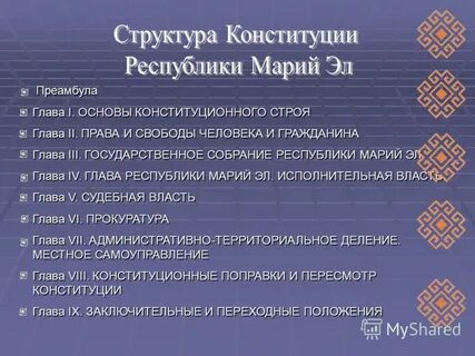 Строй глава 1