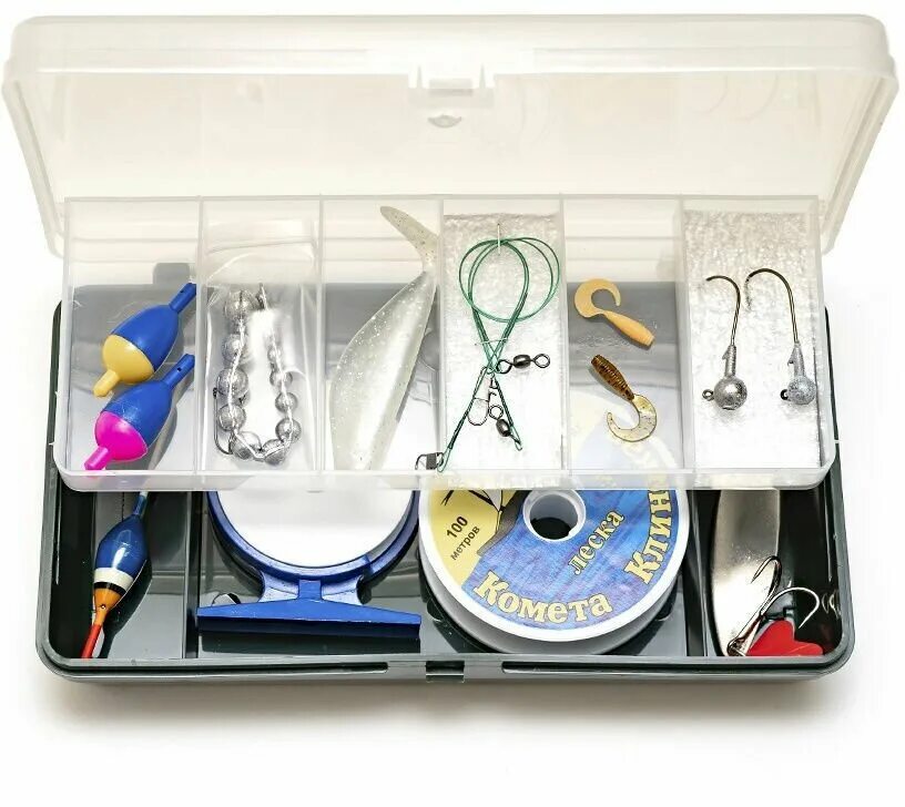 набор рыболова. набор рыболовных снастей. набор для рыбалки. снасти набором. набор приманок.