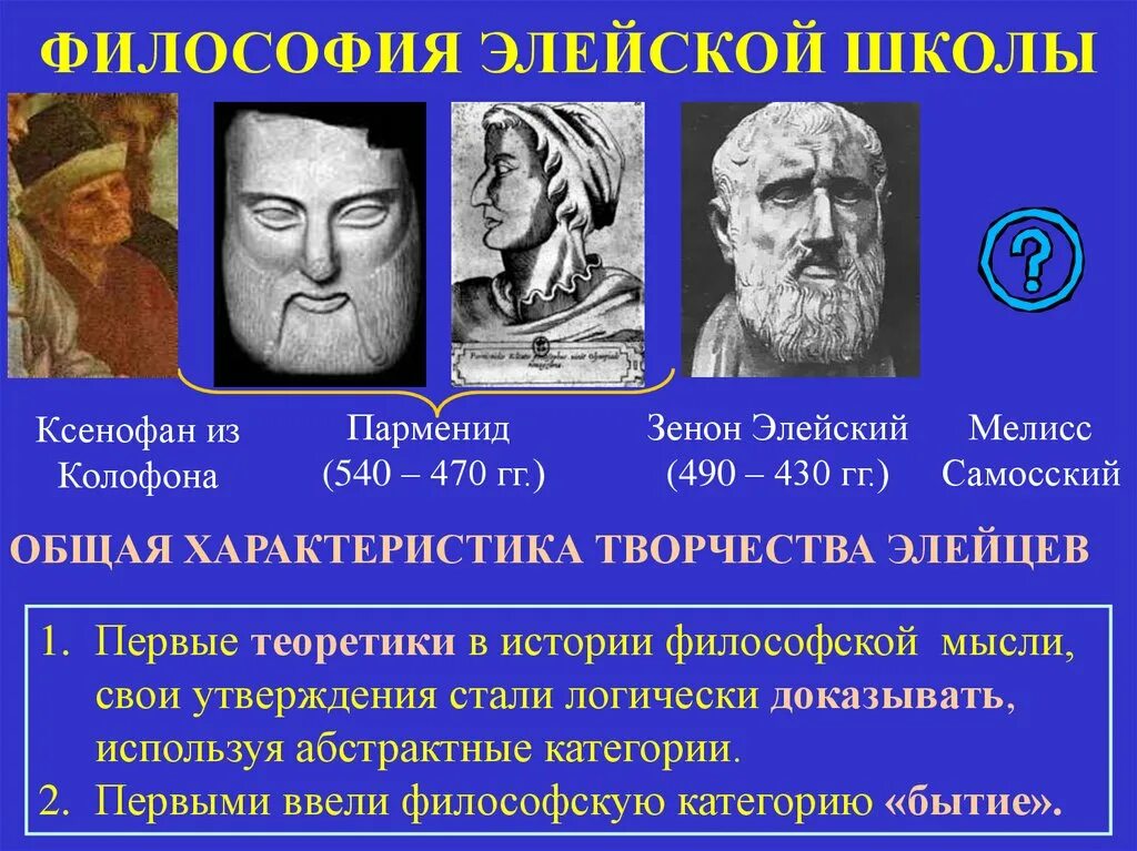 Элейская школа парменид. Философия древней Греции Элейская школа. Ксенофан философ Элейская школа.