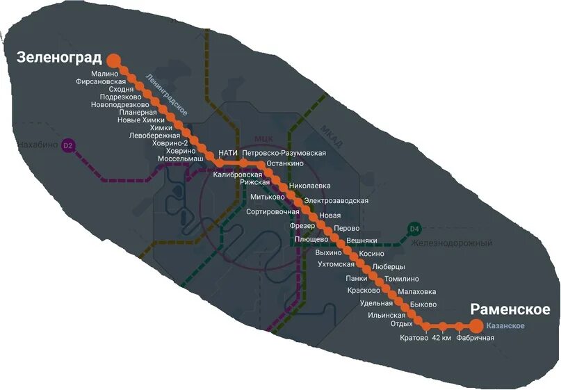 Карта остановок зеленоград