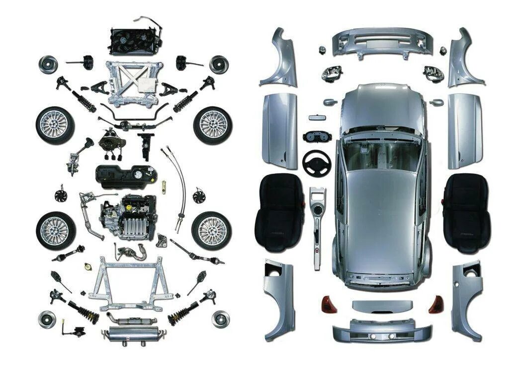 Детали автомобиля. Запчасти машины. Автомобиль разобранный на запчасти. Автомобиль в разобранном виде. Запчасти на машину по вин
