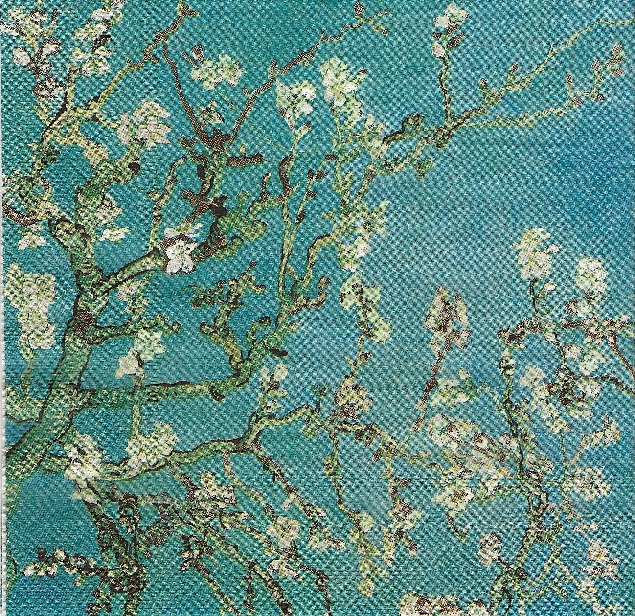 Ван Гог. Цветы. Цветущая вишня Ван Гог. Винсент Ван Гог цветущие ветки миндаля репродукция. Van Gogh Almond Tree.