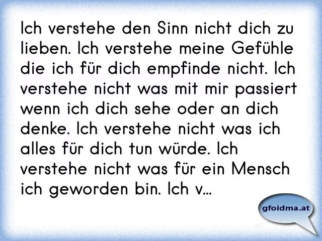 Ich verstehe das nicht. Ich verstehe das nicht