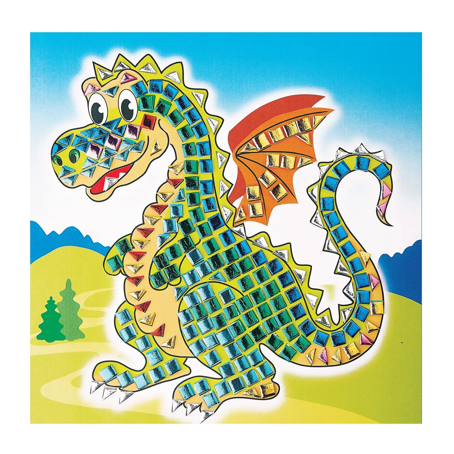 Аппликация дракон. Набор мозаики декоративной. Аппликация мозаика дракон. Мозаика детская дракон.