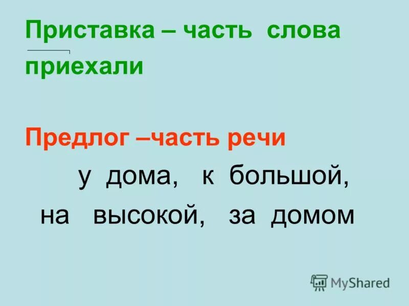 Предложение на слово приезд