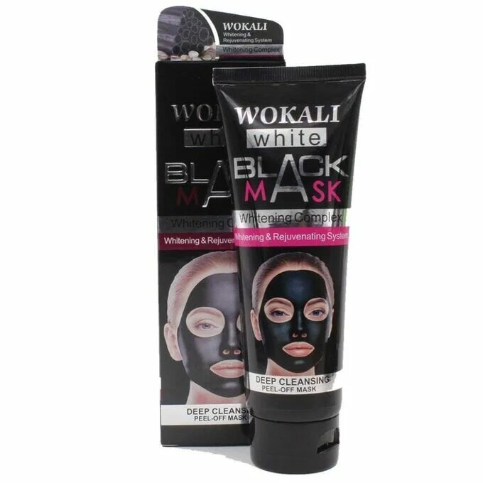 Черная маска применения. Wokali Black Mask черная маска для лица 300. Wokali Black Mask отшелушивающая чёрная маска для лица 130 мл. Отшелушивающая черная маска-пленка Wokali Black Mask. Черная маска для лица Wokali "Peel off facial Mask" 300 g.