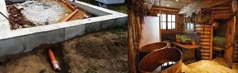 Канализация в бане своими руками