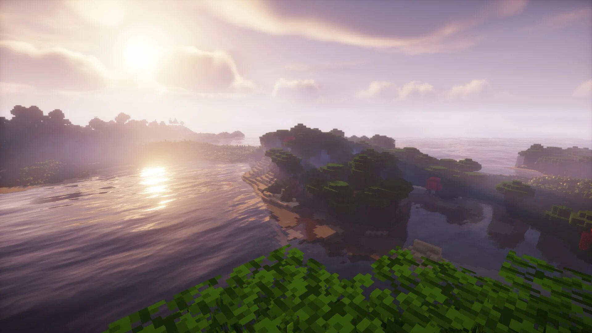 Shaders minecraft 1.19 4. Шейдеры chocapic. шейдеры sora shaders. пейзаж в майнкрафте. красивый пейзаж в майнкрафте.