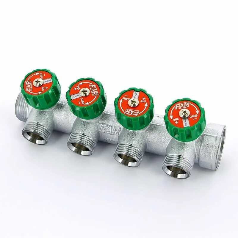 Far 3 выхода. Коллектор far (fk 3824 3412tp. коллектор проходной регулируемый far multifar. far регулирующий проходной коллектор вр-нр 1&quot; с 4 отводами 34&quot; fk 3824 134. евроконус для far 12 коллектора.
