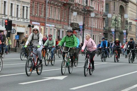 Велосипедист в питере