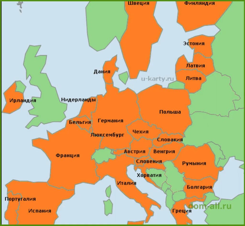 Все страны европы 2023