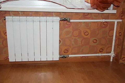 Нагрев радиатора отопления