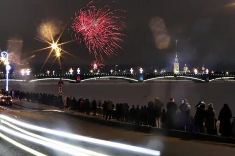 Новогодний салют спб