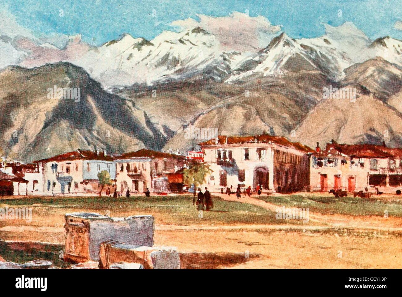 Уступ на горе тайгет в лаконии. Тайгет греция. гора тайгет. тайгет спарта. спарта картины художников.