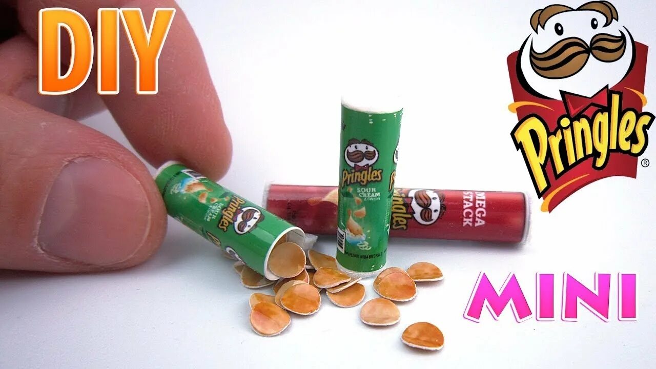 Как сделать из бумаги чипсы. Pringles чипсы mini. pringles chips пачка. мини упаковки чипсов для кукол. принглс для кукол.