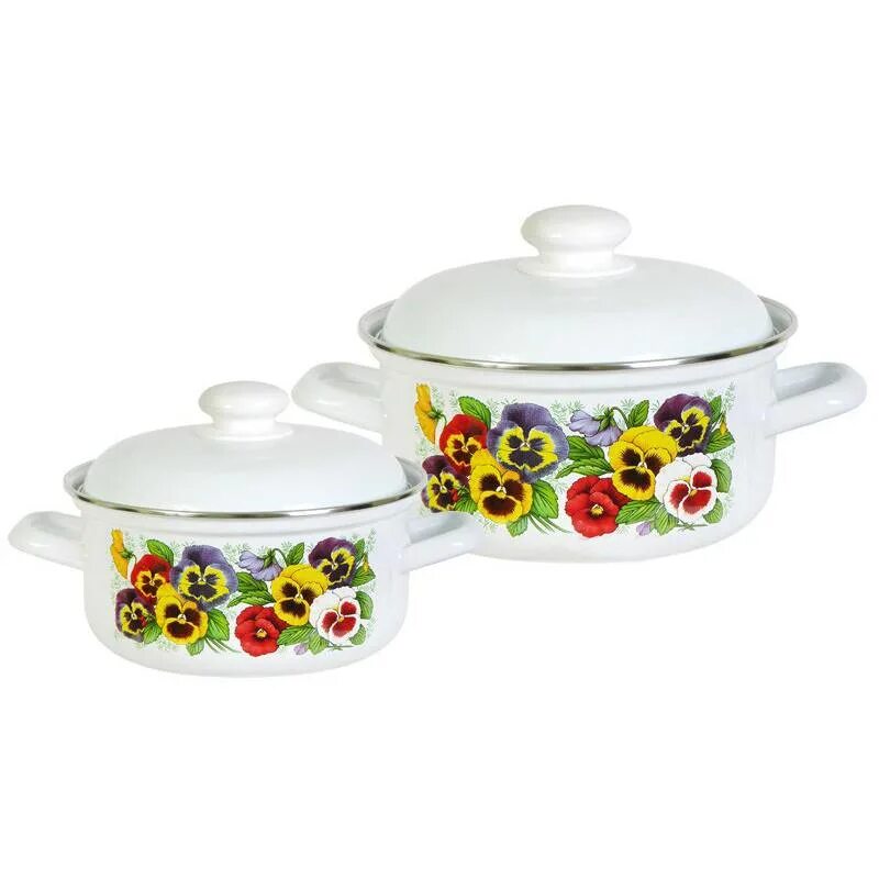 лысьвенские эмали набор фиалки. с-2710п2/чайник 2л. лысьвенские эмали ковш «старый город. лысьвенская посуда эльрос. набор кастрюль стальэмаль 2-3056/6 3 пр.