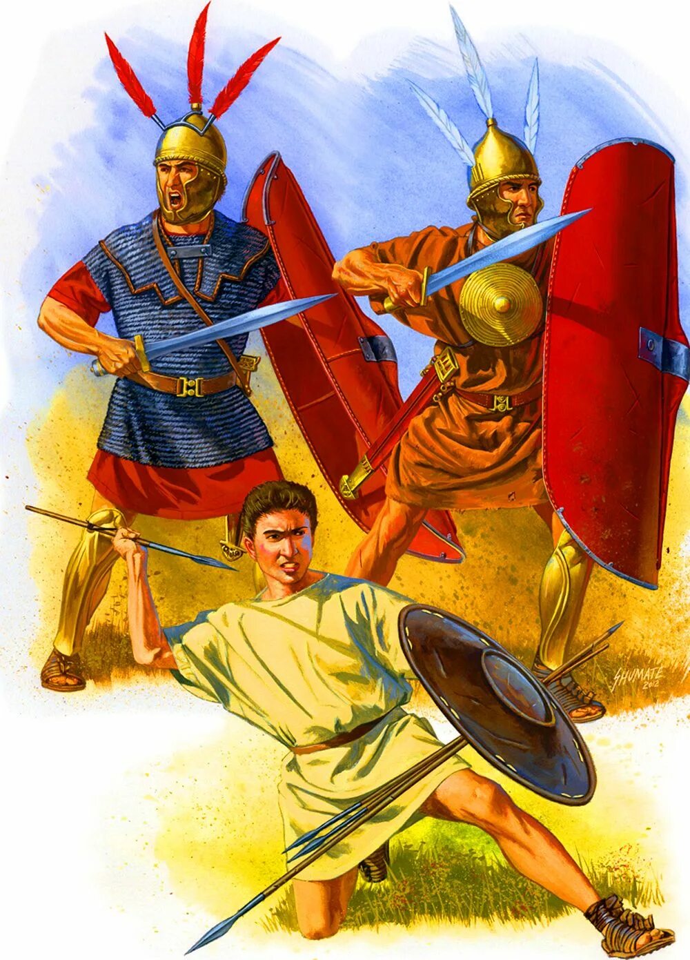 Воин тяжелой пехоты в древнем риме. Римские легионеры Пунические войны. Римский солдат времен Пунических войн. Johnny Shumate художник римляне.