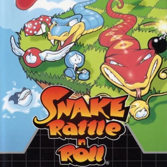 Rattle n roll. Snake Rattle n Roll Sega картридж. Змейка игра на сеге. Snake Rattle n Roll NES. Обложка игры змейка.