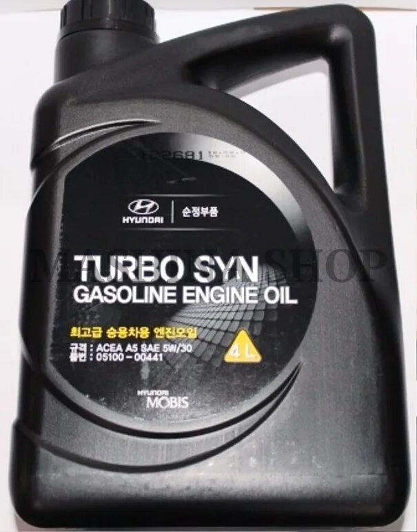 Киа к 5 масло. Hyundai Turbo syn gasoline engine Oil SAE 5w-30. Hyundai Turbo syn gasoline 5w-30 4л. Hyundai Kia Turbo syn 5w30. 0510000441 Hyundai/Kia масло моторное.